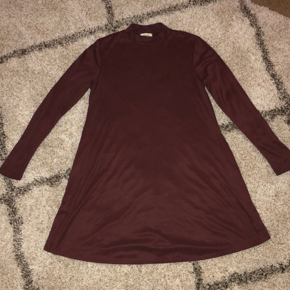 Dark Purple Turtleneck MiniDress